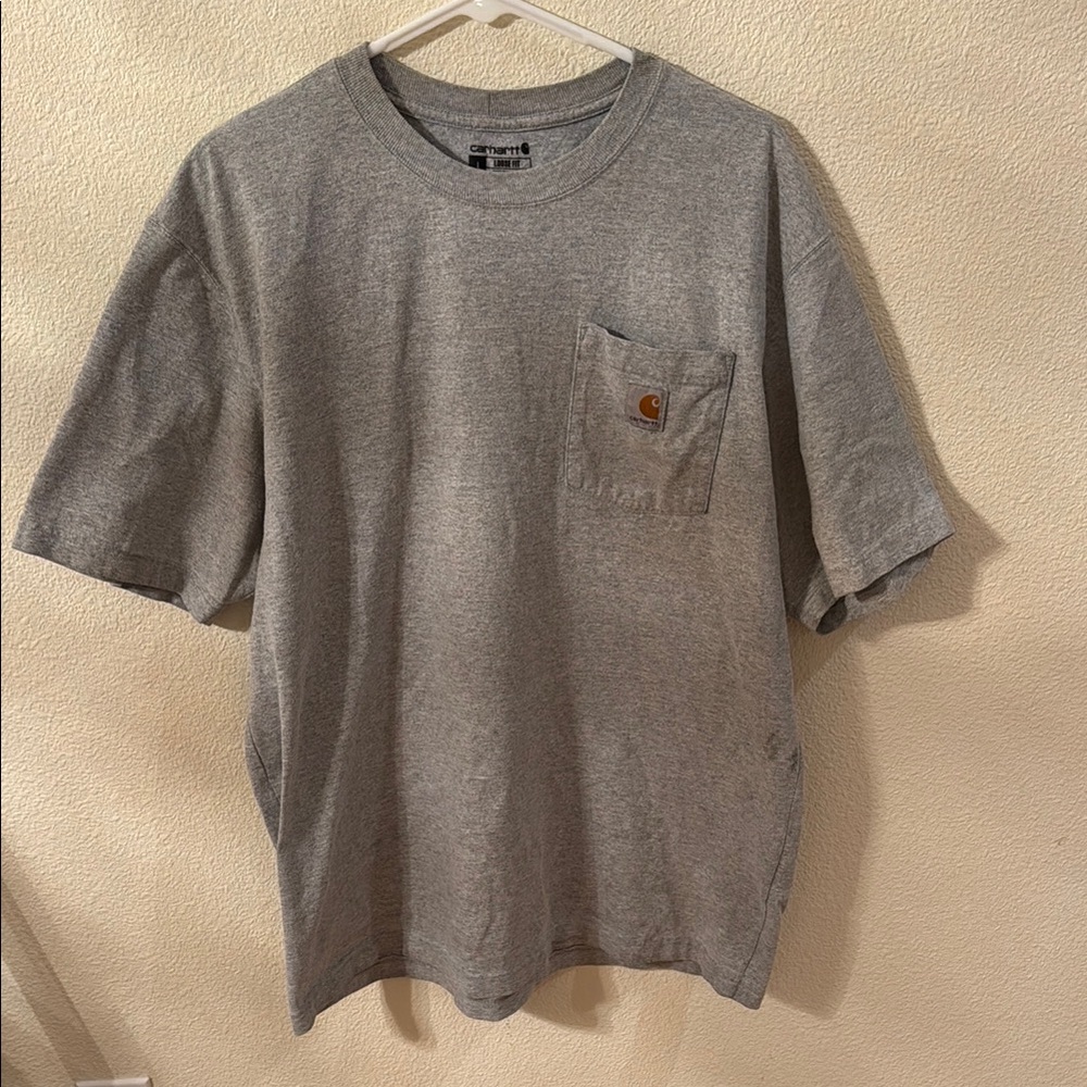 Carhartt Men's Gray T-Shirt, Size L, Used